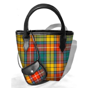 Handbag, Purse, Mini Iona Bucket Bag, Buchanan Tartan